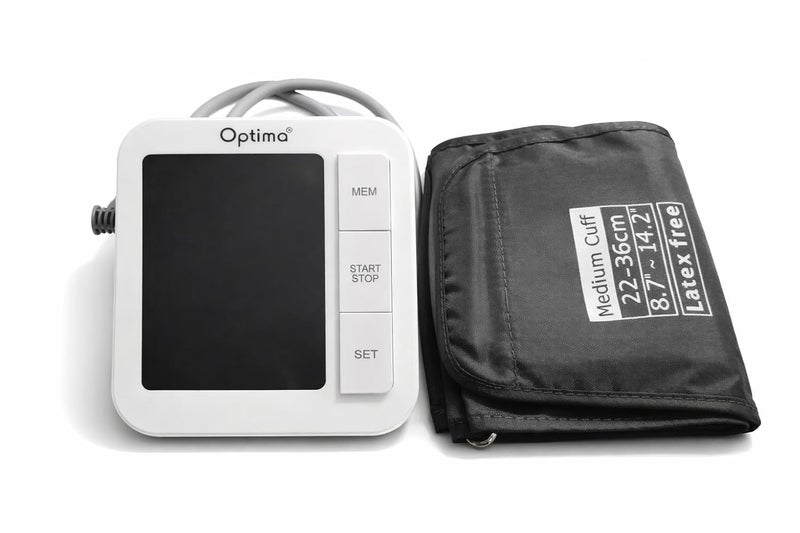 BYM Optima Blood Pressure Monitor – Digital Automatic Upper Arm BP Machine | USB-C + Battery Powered | WHO & IHB Indicator | Dual User Memory | For Home Health Monitoring - Image 1