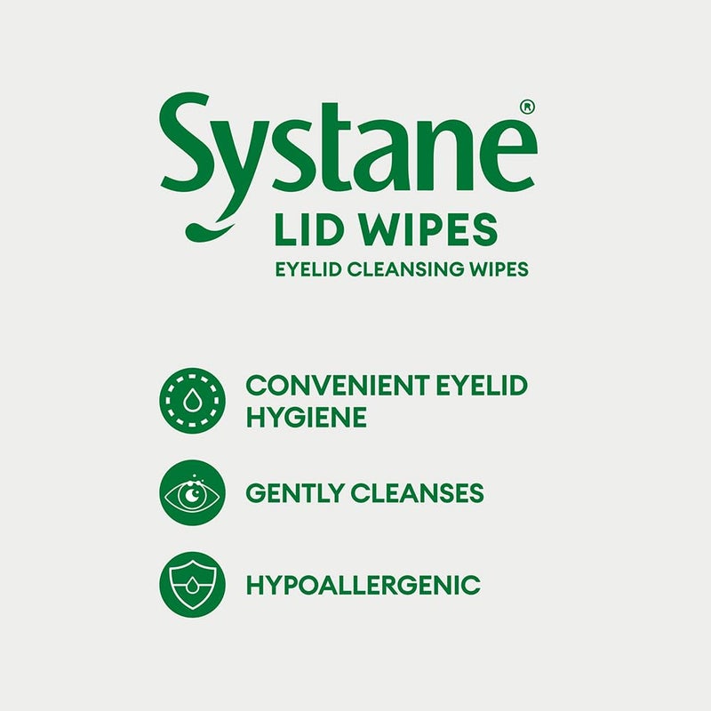 Systane Lid Wipes - Eyelid Cleansing Wipes - Sterile, Count of 32 - Image 2