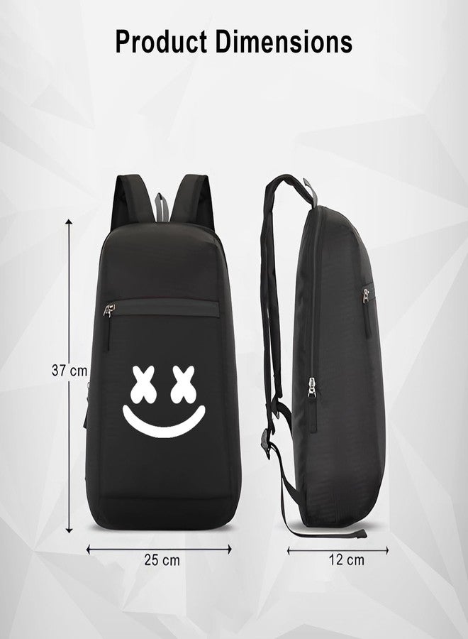 H-Hemes Small Backpack, Mini Backpack Lightweight, Durable, Everyday Use Small Backpack for Travel, Gym, and Outdoor Activities 11L Backpack (Black) - Image 4