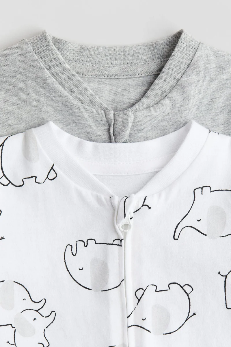 اتش اند ام 2-pack zip-up sleepsuits