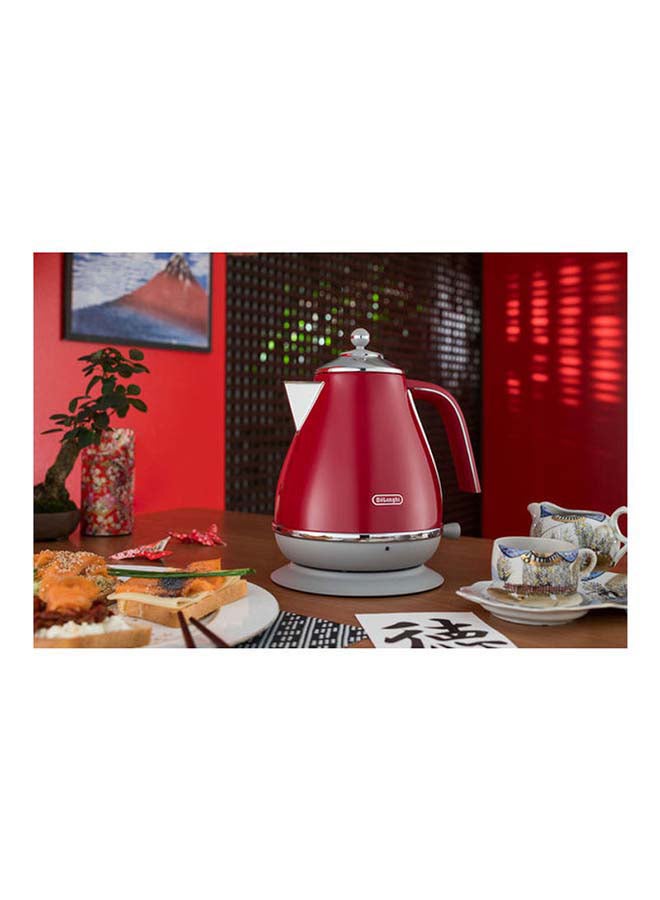 De'Longhi Electric Kettle 1.7 L 3000 W KBOC3001.R Red - Image 3