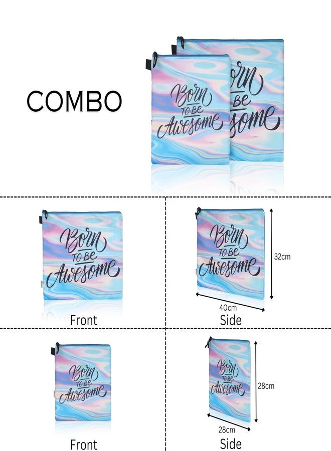 Echo Boomers Motivational Text Printed Twin Folder Set | Padded & Waterproof | A4 Document Holder & Tablet Sleeve | Stylish & Protective - Image 5