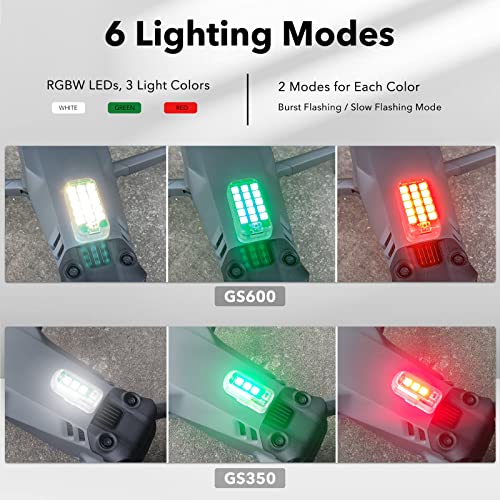 SYMIK Drone Strobe Lights (3 Pack), Meets FAA Anti-Collision Req for Night Flying, 3 Color in 1 Light, for DJI Mini 3/4/5 Pro, Mini 4K, Mavic 4/3/Pro/Classic, Air 3S/3/2s, Avata 2 - Image 4