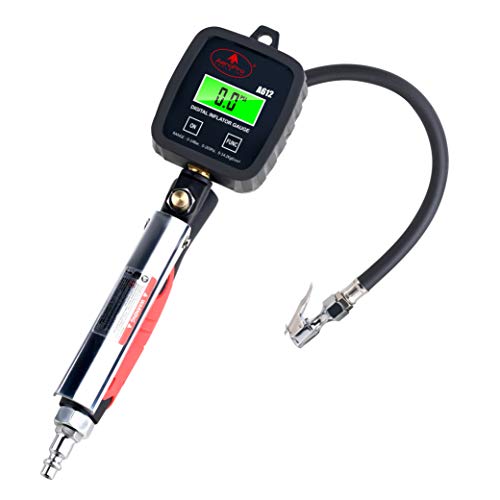 AEROPRO Tools Digital Tire Inflator with Pressure Gauge, 203 PSI Air Chuck and Compressor Accessories Heavy Duty with Rubber Hose and Quick Connect Coupler with Display Resolution - Image 1