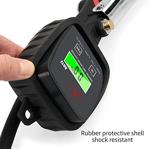 AEROPRO Tools Digital Tire Inflator with Pressure Gauge, 203 PSI Air Chuck and Compressor Accessories Heavy Duty with Rubber Hose and Quick Connect Coupler with Display Resolution - Image 4