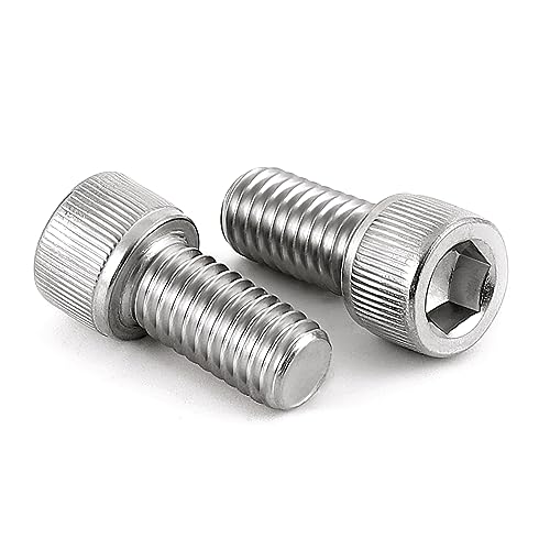 MewuDecor 8-32 x 3/4" Socket Head Cap Screws, Stainless Steel 18-8 (304), Bright Finish, Full Thread, Allen Socket Drive, Quantity 50 - Image 1