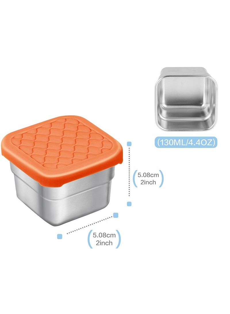 general 3-Size Bento Box Set 6PCS - 130ML & 230ML Airtight Food Containers Stackable for Snacks & Baby Food - Image 3