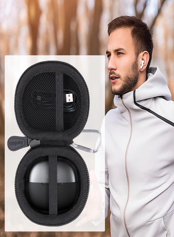 Aenllosi for SHOKZ OpenDots ONE - Open-Ear Headphones Hard Case, Protective Case Compatible with Shokz Opendots One Earbuds, Black (Case Only) - Image 5