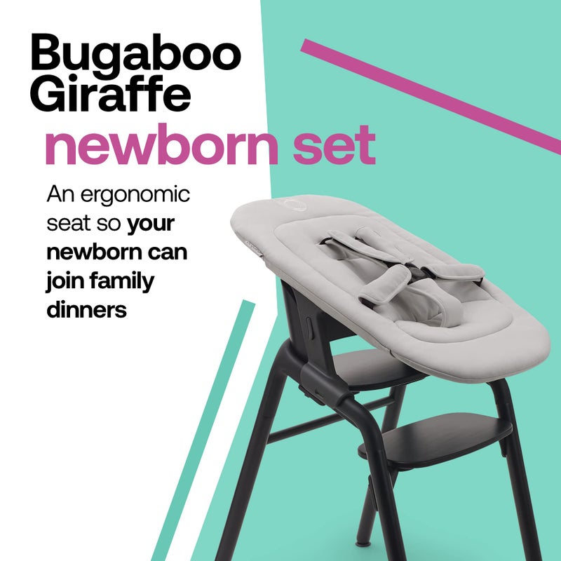 Bugaboo Giraffe Newborn Set for Giraffe High Chair and Rocker, Ergonomic Design, Polar White - Image 2