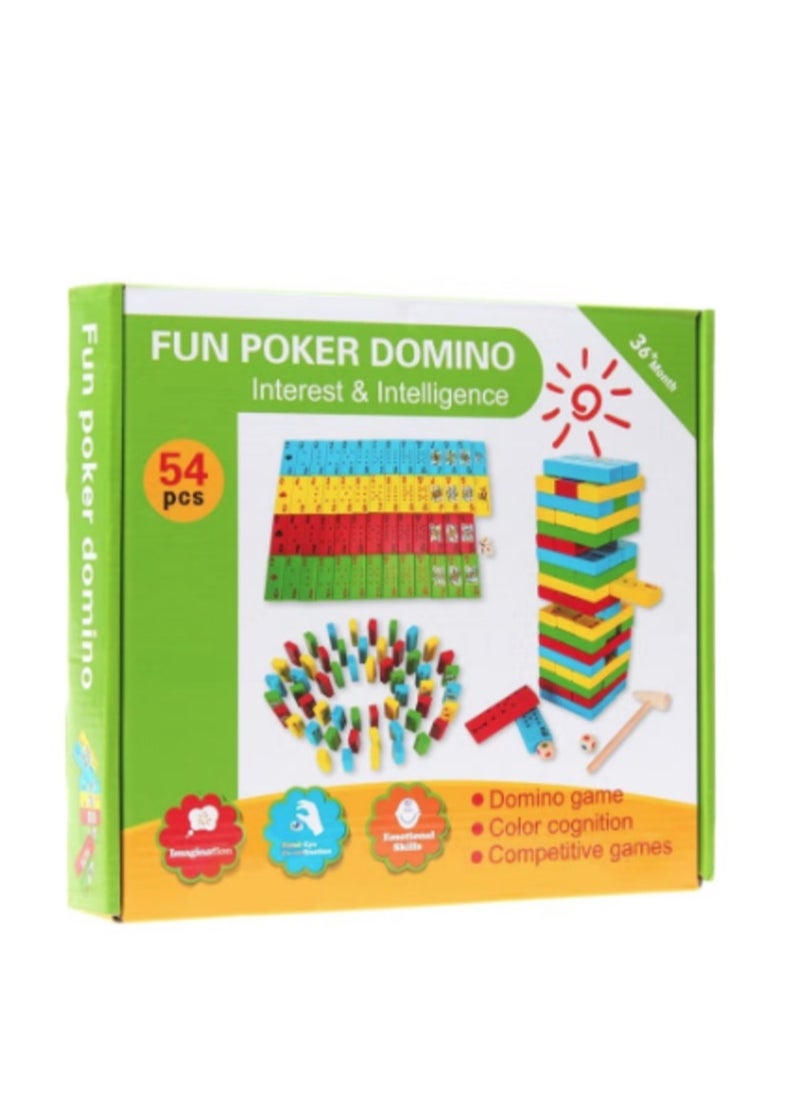 Numbered wooden block building game, balance tower game and fall challenge  - Image 2