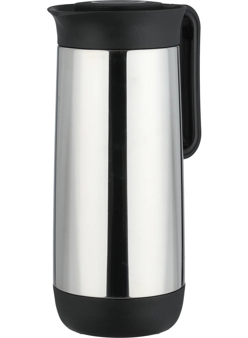 helios Thermos, 1 Liter, Glass Inner Container - Black/Silver - Image 3