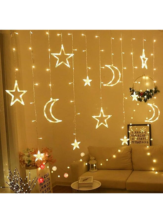 The Bros Ramadan Decorations Light, Eid Moon String Lights Moon, Mini Star Fairy Lights Lantern Lamp for Wedding Party Home Garden Bedroom Indoor,  - Image 1