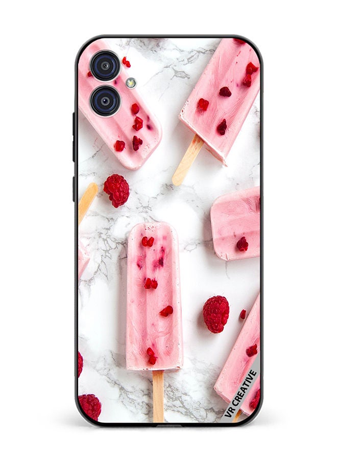 VR CREATIVE Protective Case Cover For Samsung Galaxy M04/F04 Gulabi Iceream Design Multicolour - Image 1