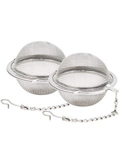 MIRFA 2pcs Stainless Steel Mesh Tea Ball 2.1 Inch Tea Infuser Strainers Tea Strainer Filters Tea Interval Diffuser for Tea  - Image 1