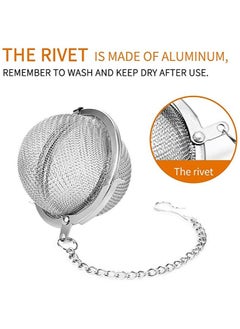 MIRFA 2pcs Stainless Steel Mesh Tea Ball 2.1 Inch Tea Infuser Strainers Tea Strainer Filters Tea Interval Diffuser for Tea  - Image 4