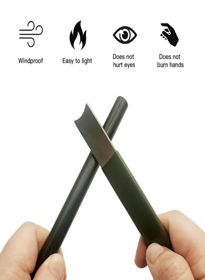 SUQUUB 3-Pack 5" Ferro Rod Fire Starter with 4.92" Striker Scraper Survival Ferrocerium Drilled Flint Fire Starter Magnesium Tool Kit (3) - Image 3