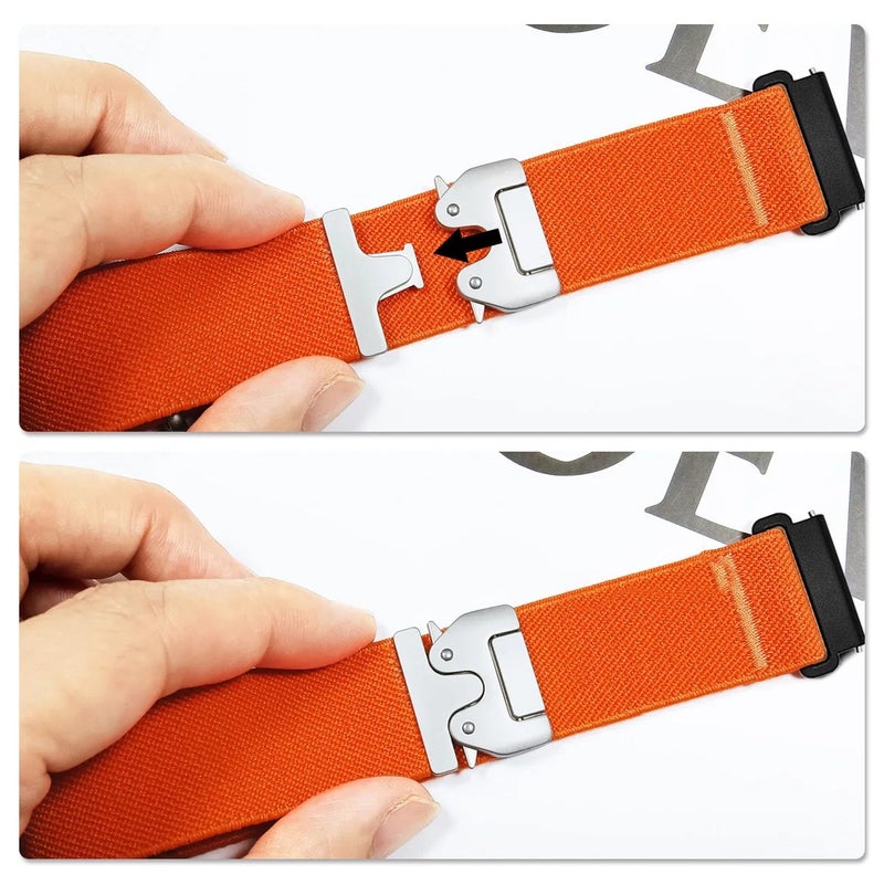 Bluejw 20mm 22mm Elastic Nylon Watch Band for Samsung Galaxy Watch 7/6/5, Huawei GT/T, Garmin - Sport Loop Strap with Parachute Buckle - Replace Your Watch Strap - Image 4