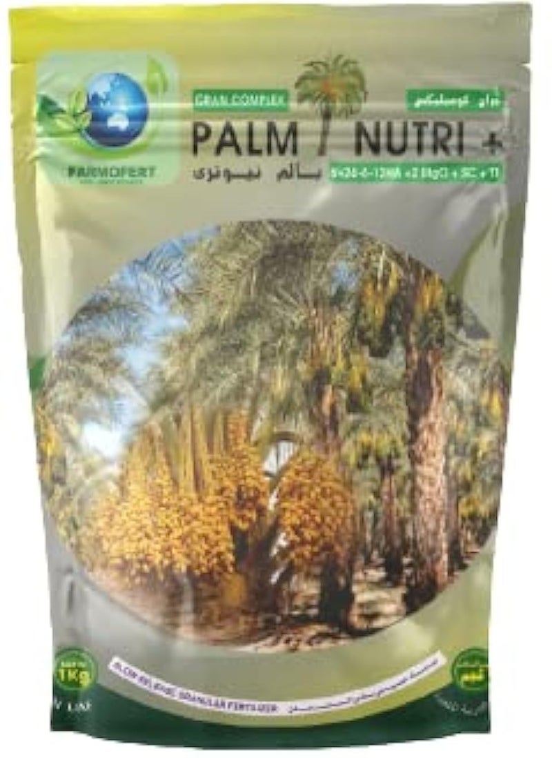 سماد جراني كومبلكس بالم نوتري بلس NPK 12-6-24+2Mgo لأشجار النخيل - 1 كجم - Image 1