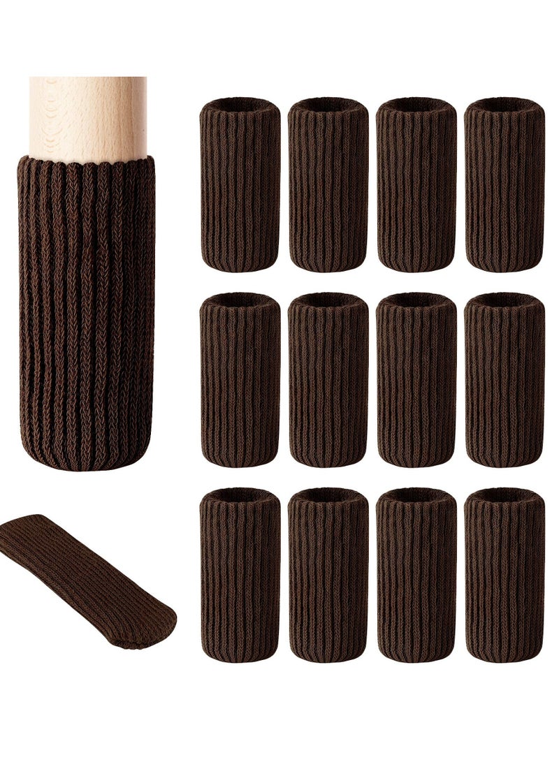Chair Leg Socks 16 Pcs High Elastic Knitted Chair Leg Floor Protectors, Thickening Furniture Socks, Coffee Chair Leg Covers Set, Move Easily and Reduce Noise - Image 1