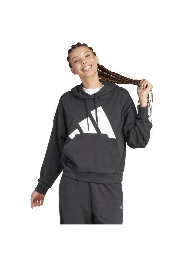 adidas Originals essentials big logo french terry loose women hooded sweatshirt - Image 1