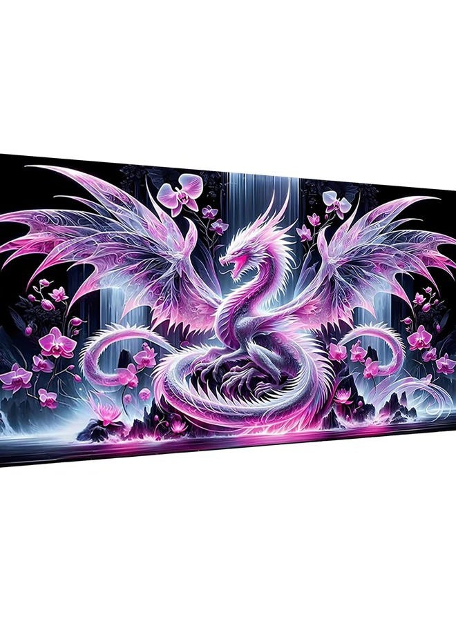 Ekuxom Large Diamond Art Kits for Adults- Large Dragon Diamond Painting Kits for Adults-5D DIY Round Full Drill Waterfall Diamonds Gem Art Kit for Gifts Home Wall Decor 27.5 X 15.7 inch - Image 1