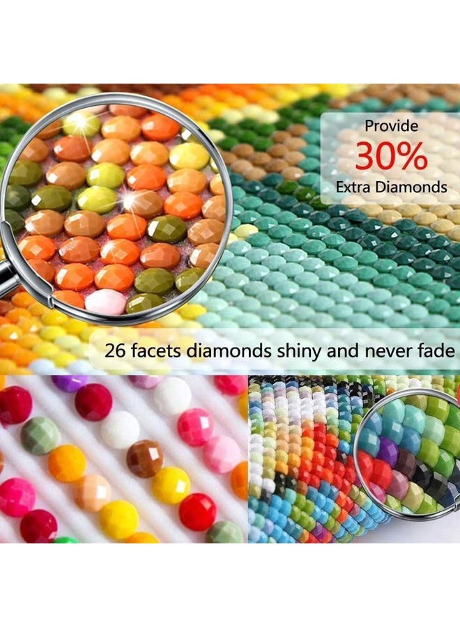 Ekuxom Large Diamond Art Kits for Adults- Large Dragon Diamond Painting Kits for Adults-5D DIY Round Full Drill Waterfall Diamonds Gem Art Kit for Gifts Home Wall Decor 27.5 X 15.7 inch - Image 4