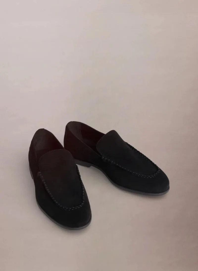 Calvin Klein Taylor - Suede Apron Toe Hybrid Loafers