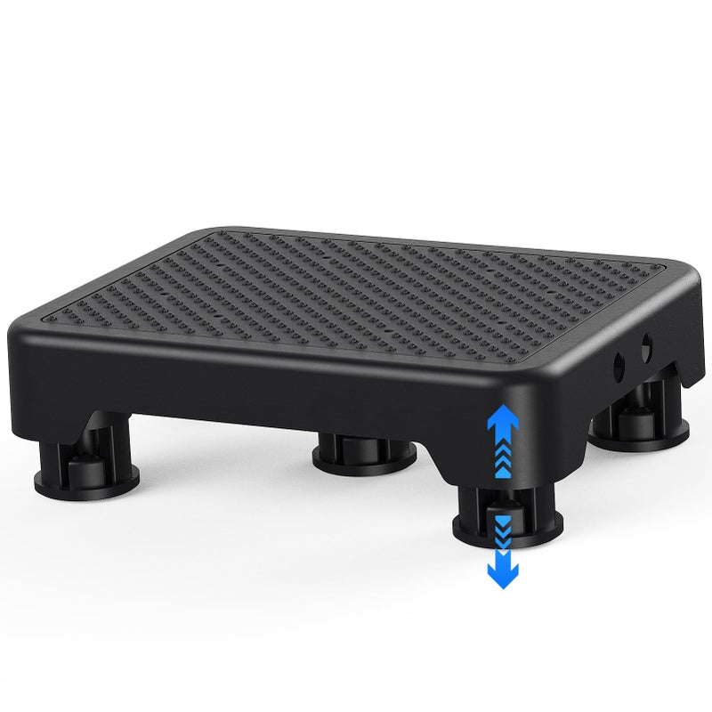 SPACELEAD Mobility Step Stool for Adults & Seniors, Indoor/Outdoor Portable Stair Assist, Anti-Slip Platform for Bathroomï¼Œ Kitchen, Office, and Bedroom, 600lbs Capacity, Black Black - Image 1