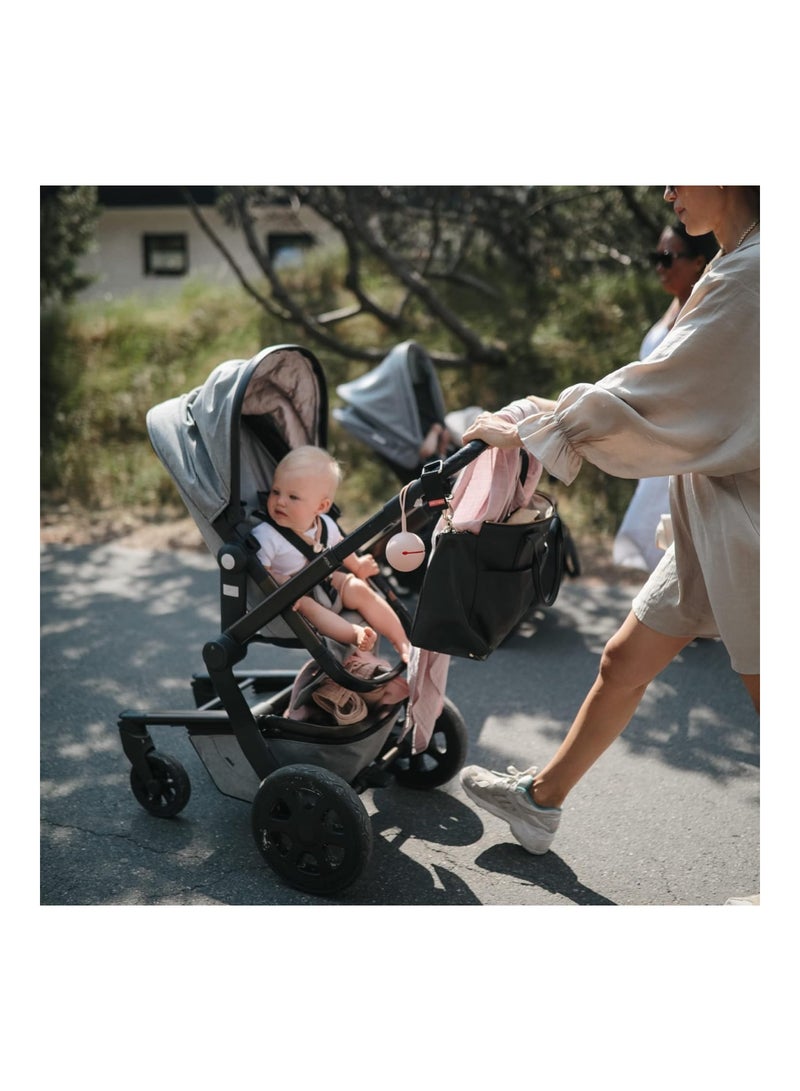 mushie Silicone Pacifier Holder Case (Blush) - Image 4