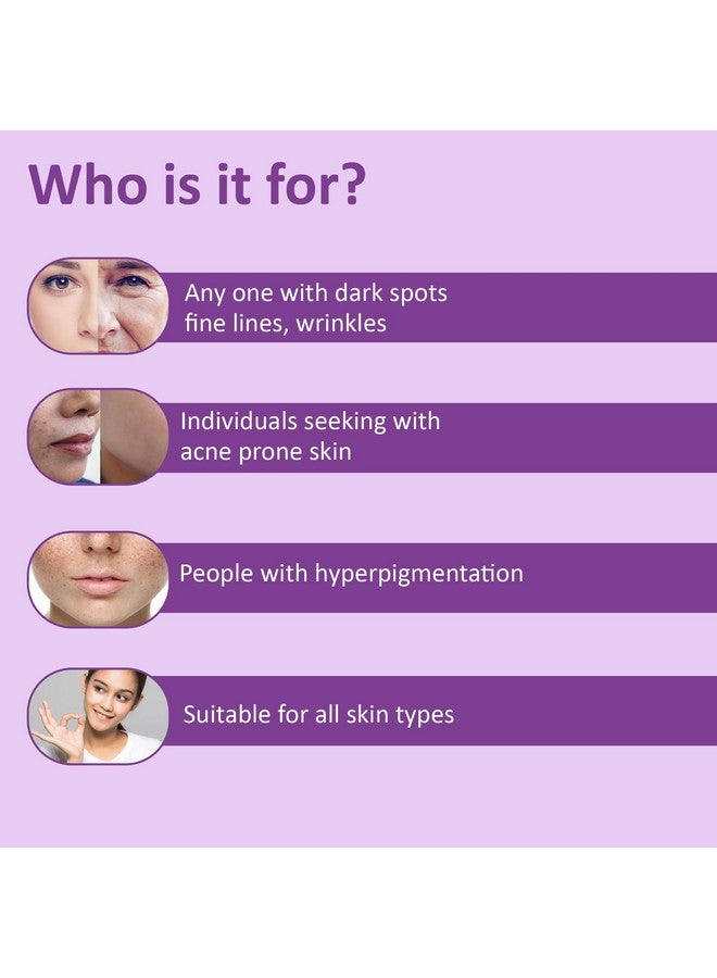 7 DAYS Natural 0.3% Retinol Face Serum For Anti Aging Beginners | Night Face Serum With Retinol Niacinamide And Hyaluronic Acid For Fine Lines & Skin Brightening For Men & Women - 30Ml - Image 2