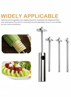 nihao 304 Stainless Steel Vegetable Corer Digging Tool Vegetable Cutter Set  - Image 3