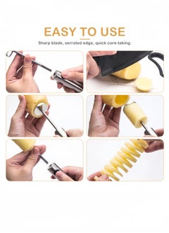 nihao 304 Stainless Steel Vegetable Corer Digging Tool Vegetable Cutter Set  - Image 4