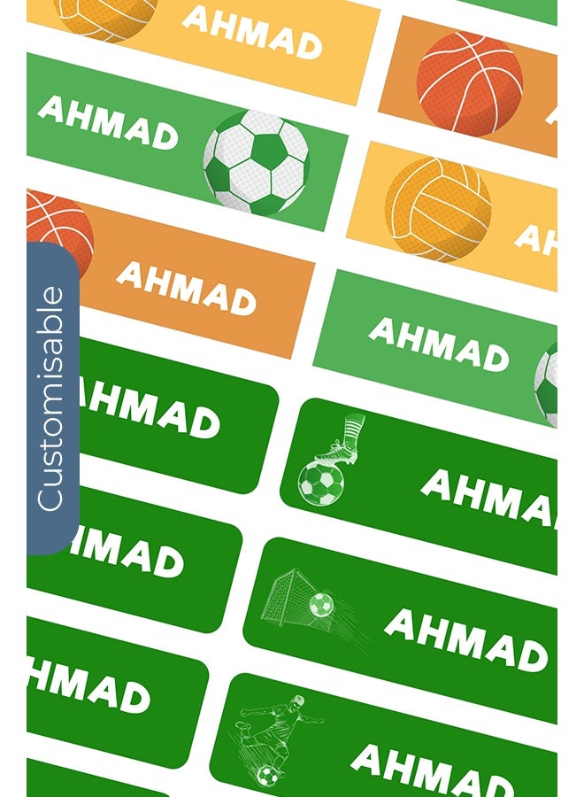 شير ذا لوف  ملصقات أسماء نجوم كرة القدم – ملصقات رياضية مخصصة للمدرسة - Image 3