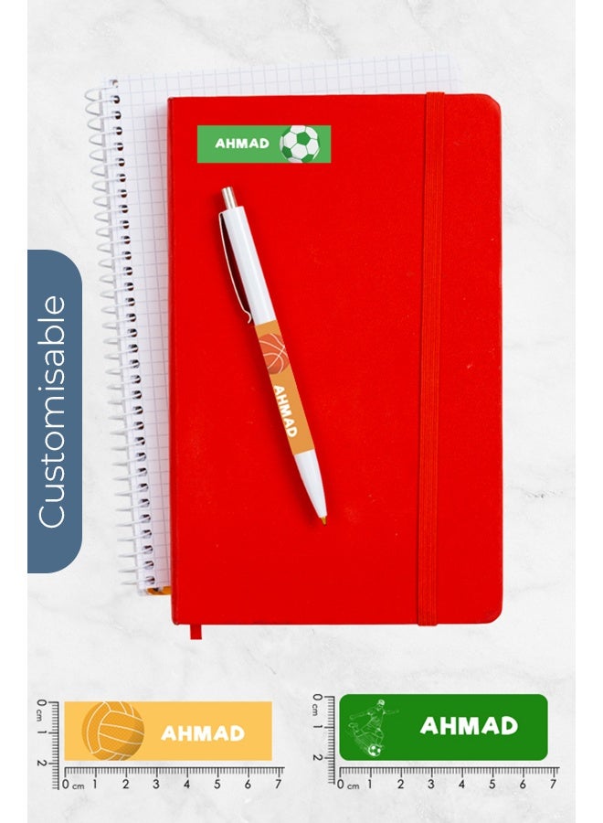 شير ذا لوف  ملصقات أسماء نجوم كرة القدم – ملصقات رياضية مخصصة للمدرسة - Image 2