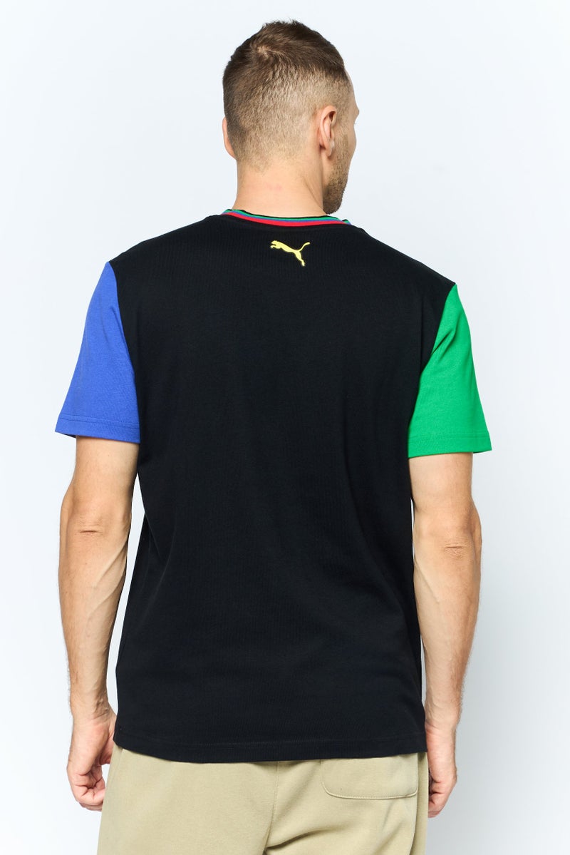 PUMA تي شيرت رياضي للرجال مناسب في الهواء الطلق، أسود - Image 4
