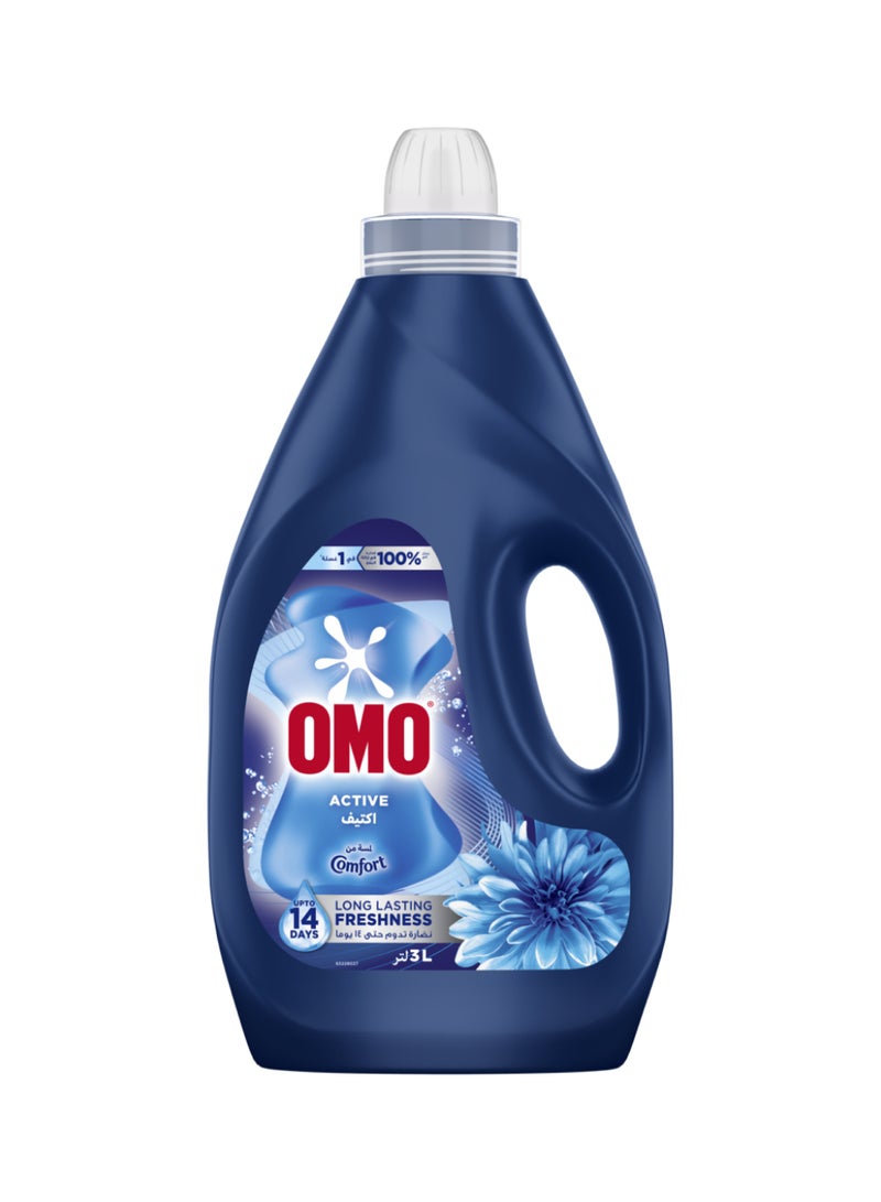 Omo Active Liquid Laundry Detergent 3L - Image 1