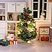SXFSE Dollhouse Decoration Accessories 112 Dollhouse Miniature 1 Pc Mini Christmas Tree with Light - Image 2