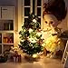 SXFSE Dollhouse Decoration Accessories 112 Dollhouse Miniature 1 Pc Mini Christmas Tree with Light - Image 3