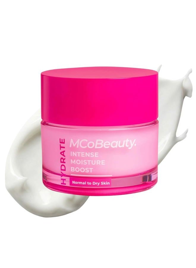 MCoBeauty تعزيز الترطيب المكثف - كريم غني مع بانثينول ودعم الحاجز - مرطب يومي للبشرة الجافة - كريم مرطب للوجه - Image 1