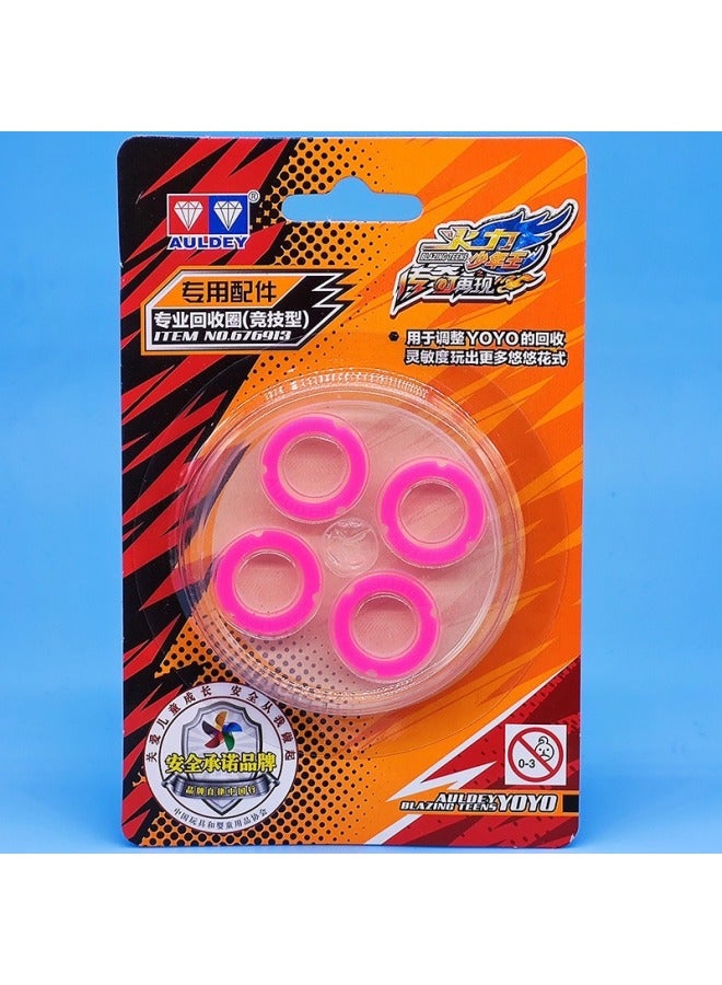 Yo-yo Recycling Ring Rubber Ring Yo-yo Accessories Yo-yo Toy Wholesale-Color:Pink Recycling Circle - Image 4