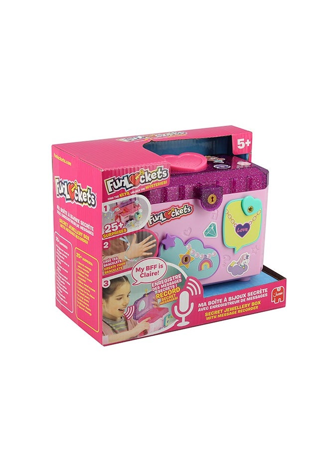 Funlockets Secret Jewellery Box with Message Recorder, 25+ surprises to reveal, Create Creative Bracelets, Record Secret Messages, Gift Toys for 5+ years, Best Creative Toys for Girls  - Image 2