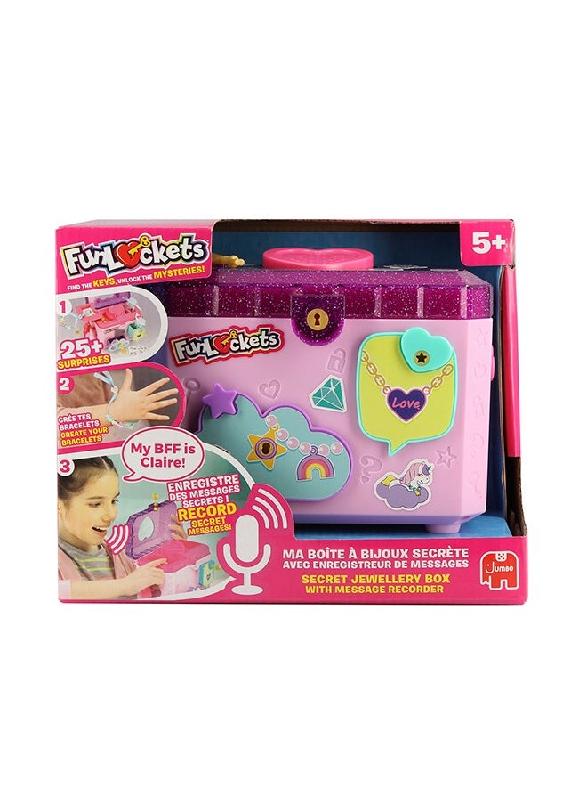 Funlockets Secret Jewellery Box with Message Recorder, 25+ surprises to reveal, Create Creative Bracelets, Record Secret Messages, Gift Toys for 5+ years, Best Creative Toys for Girls  - Image 1