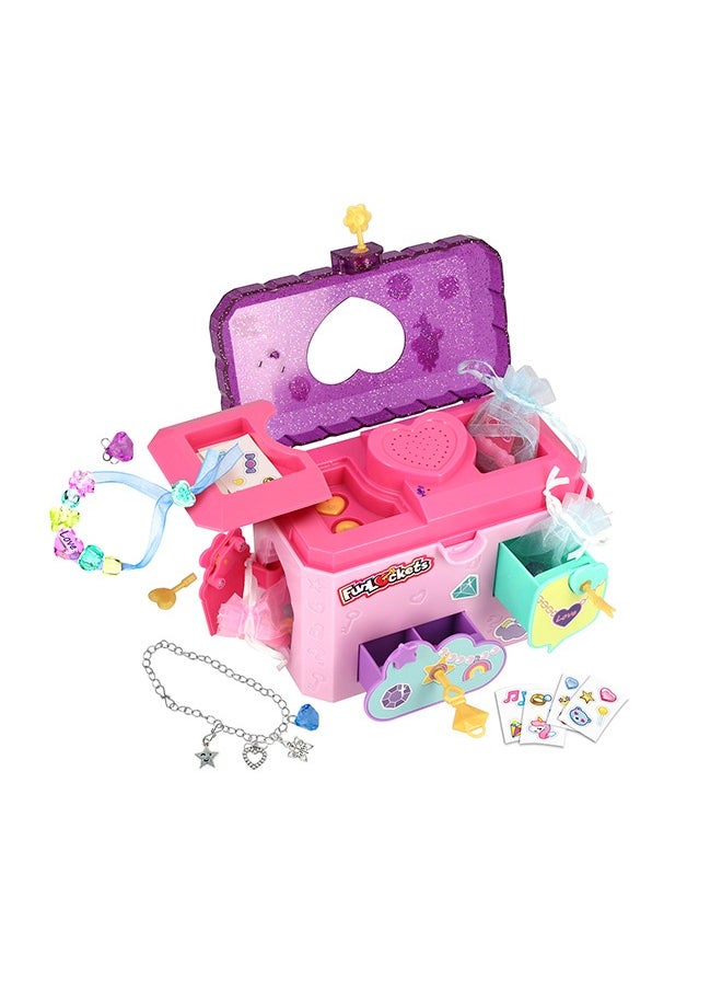 Funlockets Secret Jewellery Box with Message Recorder, 25+ surprises to reveal, Create Creative Bracelets, Record Secret Messages, Gift Toys for 5+ years, Best Creative Toys for Girls  - Image 4