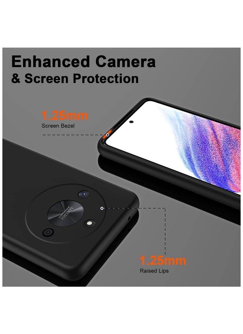 Generic - Honor X9b Case Soft Flexible Slim Fit TPU Back Cover Matt Black Protective Case with Camera Protection Designed for Honor X9b - Image 1