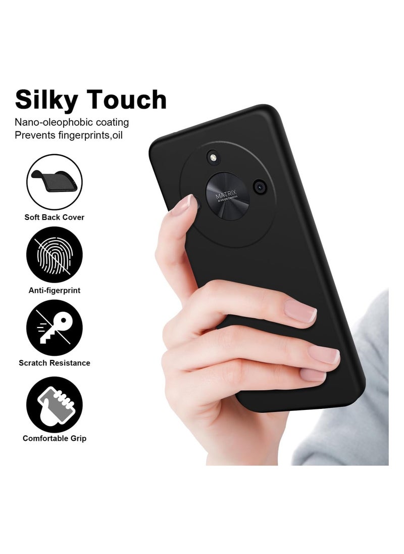 Generic - Honor X9b Case Soft Flexible Slim Fit TPU Back Cover Matt Black Protective Case with Camera Protection Designed for Honor X9b - Image 1