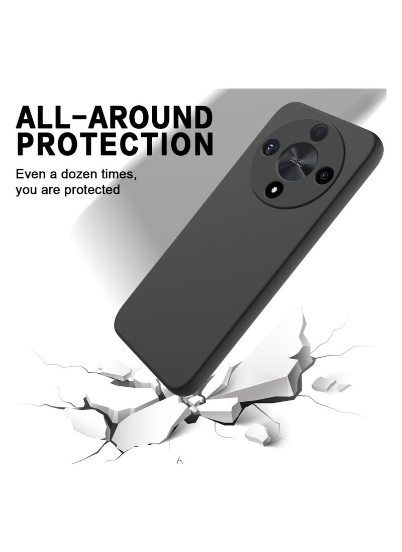 Generic - Honor X9b Case Soft Flexible Slim Fit TPU Back Cover Matt Black Protective Case with Camera Protection Designed for Honor X9b - Image 1