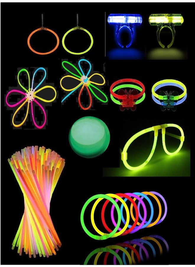 Chocozone Light up Toys 56pc Party Pack Glowsticks Mixed Colors Party Favors for Kids Birthdays Toys for Boys Girls (40 Glowsticks) - Image 1