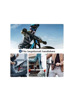 VUP Silicone Bike Phone Mount for iPhone Xs Max/XR/8 Plus/7, Galaxy S10 Plus/S9/S8, Google Pixel 3/2 XL, Universal Bicycle Motorcycle Handlebars Adjustable Cell Phone Holder, 360° Rotation,Black  - Image 5