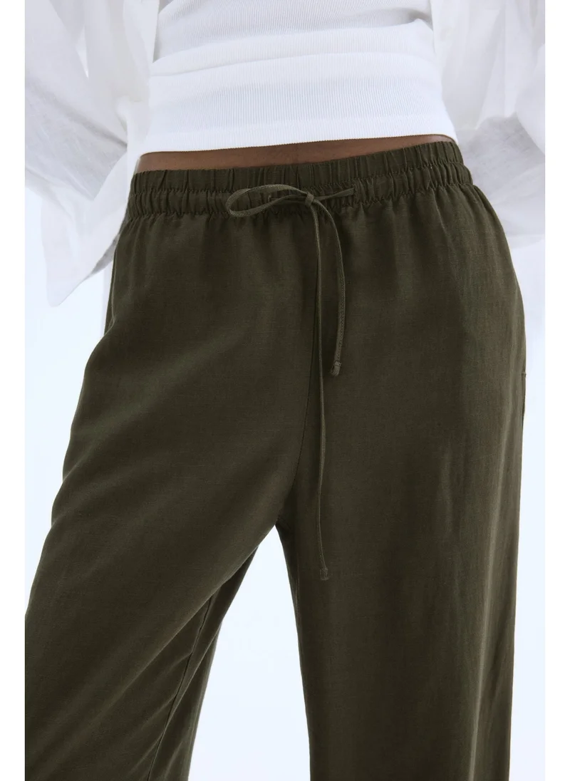 H&M Linen-blend trousers