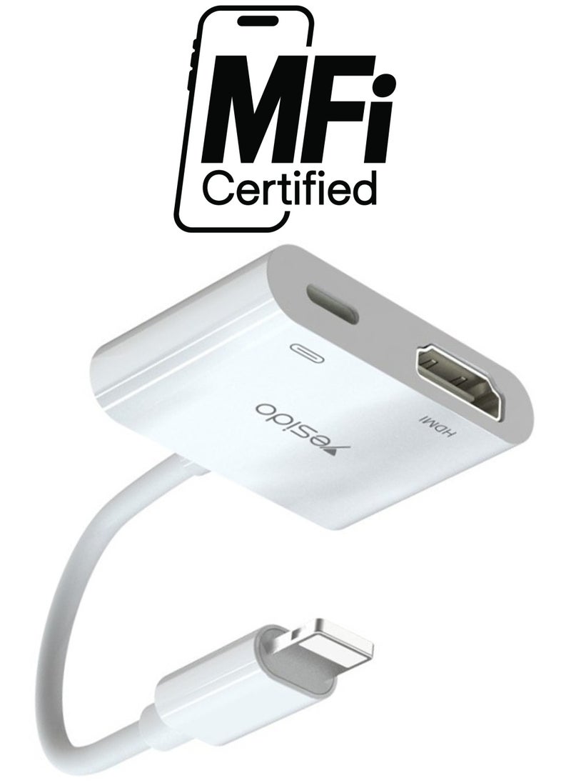 Yesido - Lightning to HDMI Audio Video Adapter - Image 1